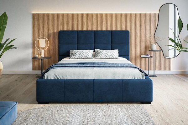Čalouněná postel BED 7 120x200 modrá