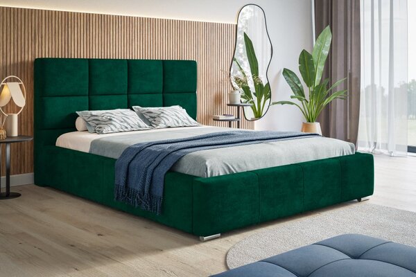 Čalouněná postel BED 7 120x200 zelená