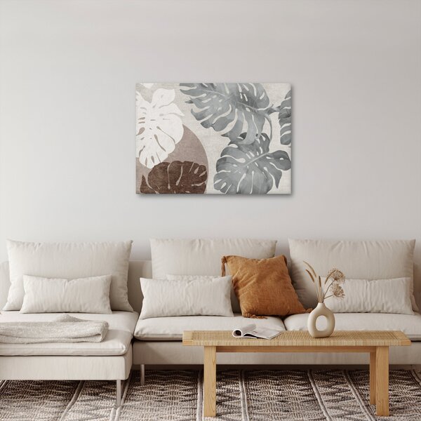 Obraz - Design s listy (70x50 cm)