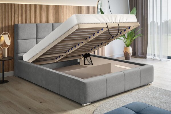 Čalouněná postel BED 7 120x200 šedá
