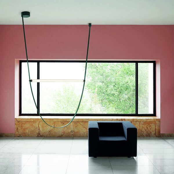Flos F9520039 Wireline, zelené designové svítidlo, 45W LED 2700K, délka max 295+130cm