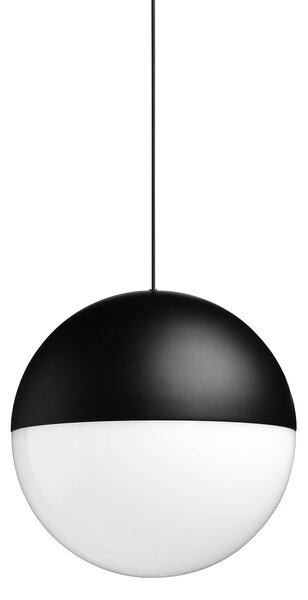 Flos F6486030 String Light Sphere head, svítidlo s 12m dlouhým kabelem, 21W LED 2700K, dotykové ovládání + bluetooth, černá, prům. 19cm