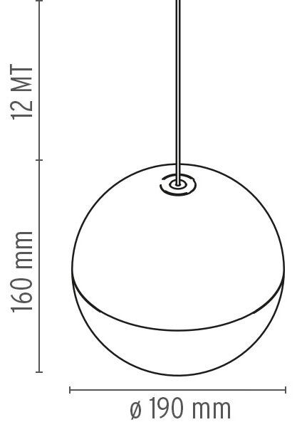 Flos F6486009 String Light Sphere head, svítidlo s 12m dlouhým kabelem, 21W LED 2700K, dotykové ovládání + bluetooth, bílá, prům. 19cm