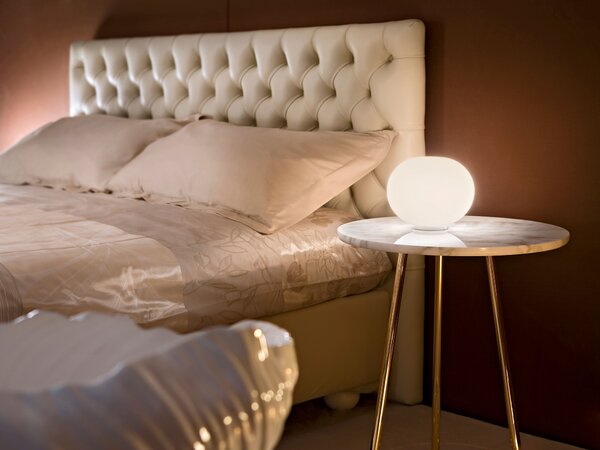 Flos F3026000 Glo-Ball Basic 2, stolní lampa z triplexového skla se stmívačem, 1x150W E27, výška 36cm