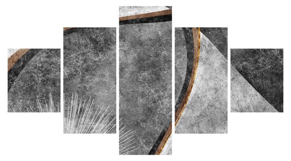 Obraz - Abstrakce v betonu (125x70 cm)