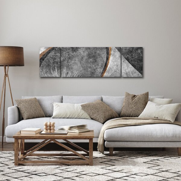 Obraz - Abstrakce v betonu (170x50 cm)