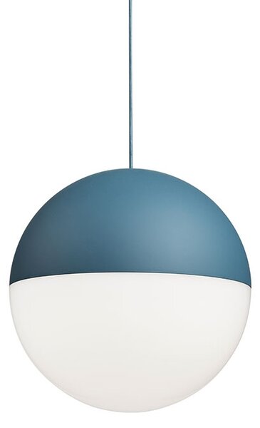 Flos F6486014 String Light Sphere head, svítidlo s 12m dlouhým kabelem, 21W LED 2700K, dotykové ovládání + bluetooth, modrá, prům. 19cm
