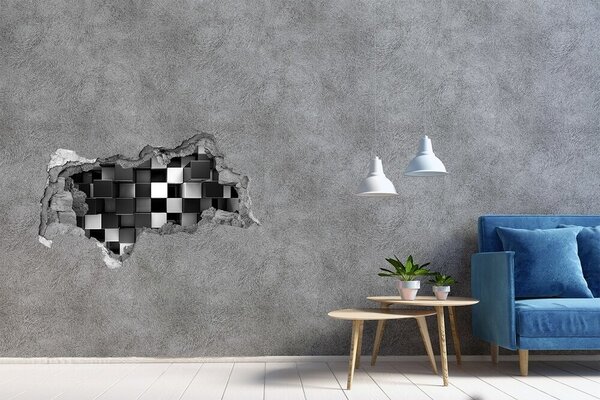 Díra 3D fototapeta na stěnu Abstrakce kostky nd-b-72067994