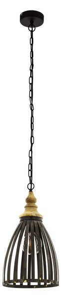 EGLO Závěsný lustr na řetězu OLDCASTLE, hnědý, 25,5cm 49786