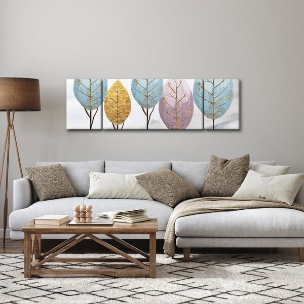 Obraz - Designové stromy (170x50 cm)