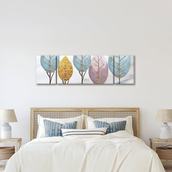 Obraz - Designové stromy (170x50 cm)
