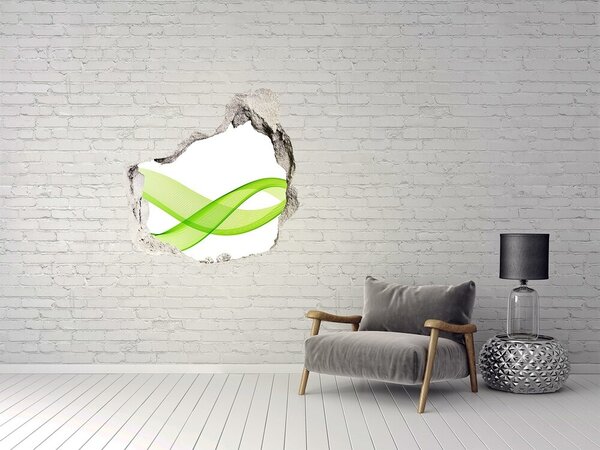 Díra 3D fototapeta nálepka Barevné vlny nd-p-51509476