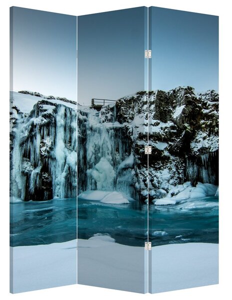 Paraván - Zamrzlé vodopády (126x170 cm)