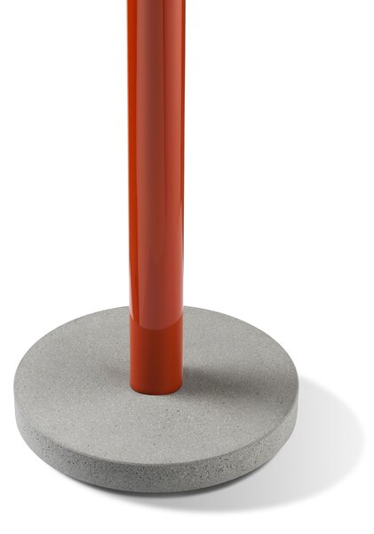 Flos F1070075 Bellhop Floor, červená designová stojací lampa se stmívačem, 26W LED 2700K stmívatelná, výška 178cm