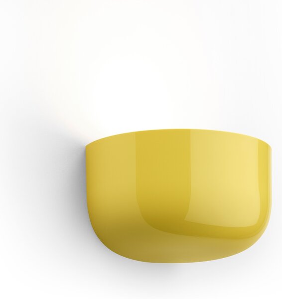 Flos F1080019 Bellhop Up, žluté designové nástěnné svítidlo, 17W LED 2700K stmívatelné, šířka 19,1cm