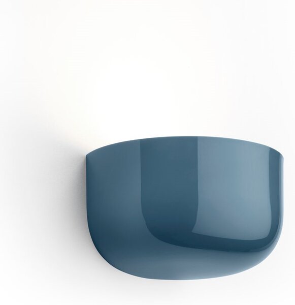 Flos F1080014 Bellhop Up, šedomodré designové nástěnné svítidlo, 17W LED 2700K stmívatelné, šířka 19,1cm