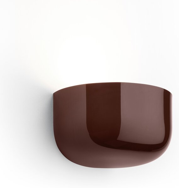 Flos F1080026 Bellhop Up, tmavě hnědé designové nástěnné svítidlo, 17W LED 2700K stmívatelné, šířka 19,1cm