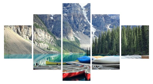 Obraz - Moraine Lake (125x70 cm)