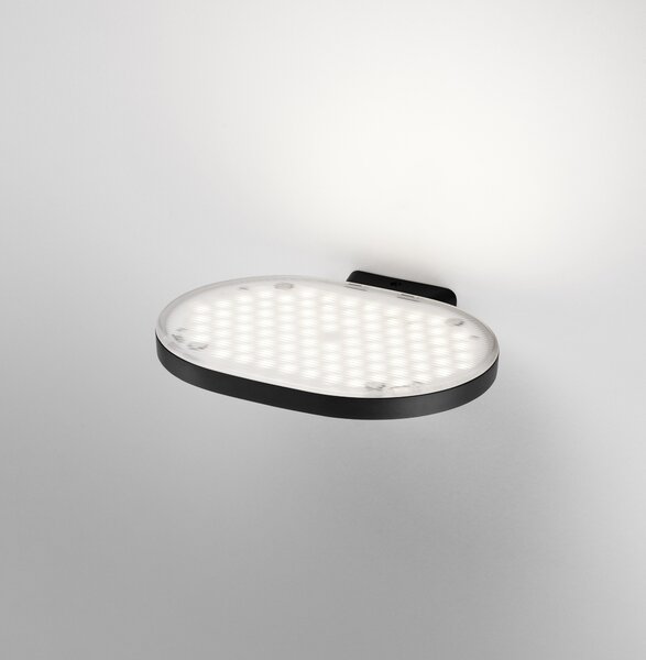 Flos F4681030 Oplight W1, černé svítidlo pro nepřímé osvětlení, 16W LED 2700K stmívatelné, šířka 22,2cm