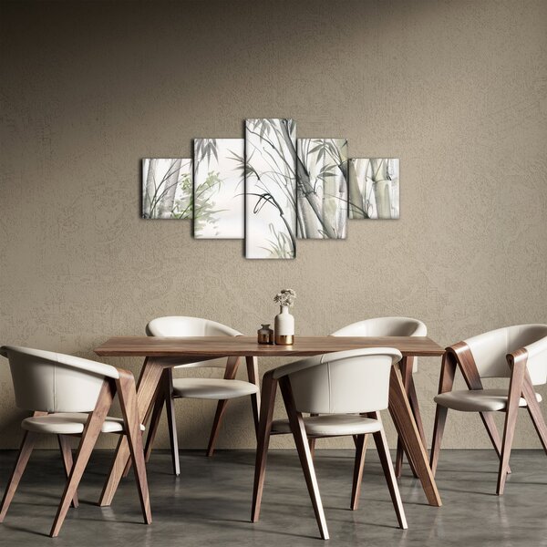 Obraz - Bambusy, kresba (125x70 cm)