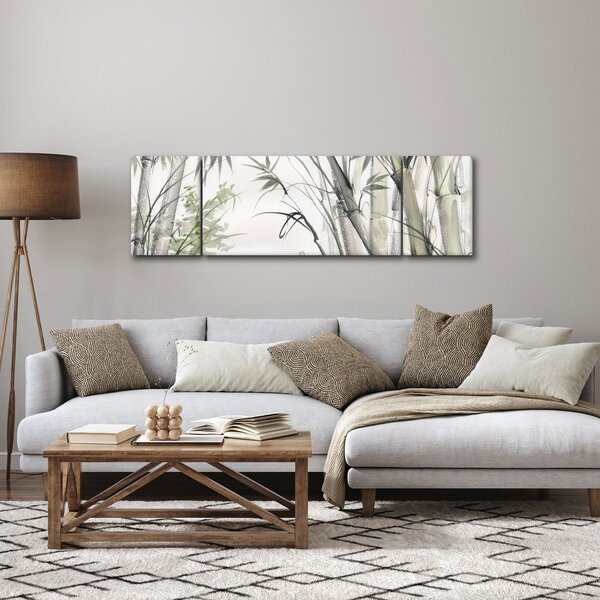 Obraz - Bambusy, kresba (170x50 cm)