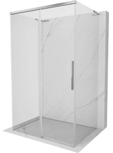 Mexen Rox-3S L sprchový kout 3-stranný posuvný 90 x 70 cm, transparentní, chrom - 8C2L-090-070-01-00-3S