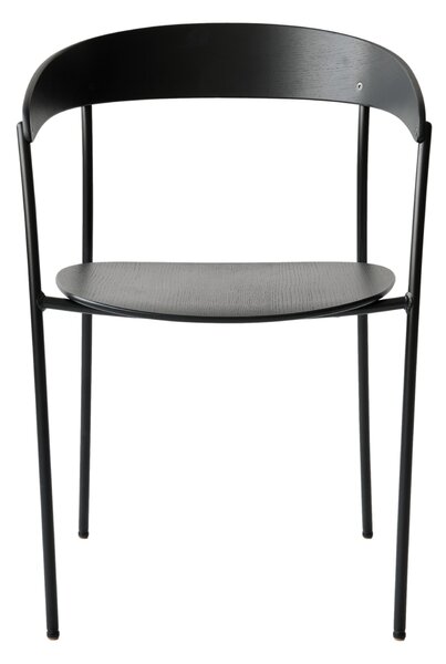 NEW WORKS Jídelní židle s područkami Missing, Black Ash / Black