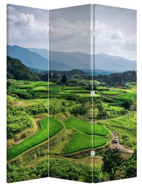 Paraván - Rýžové pole (126x170 cm)