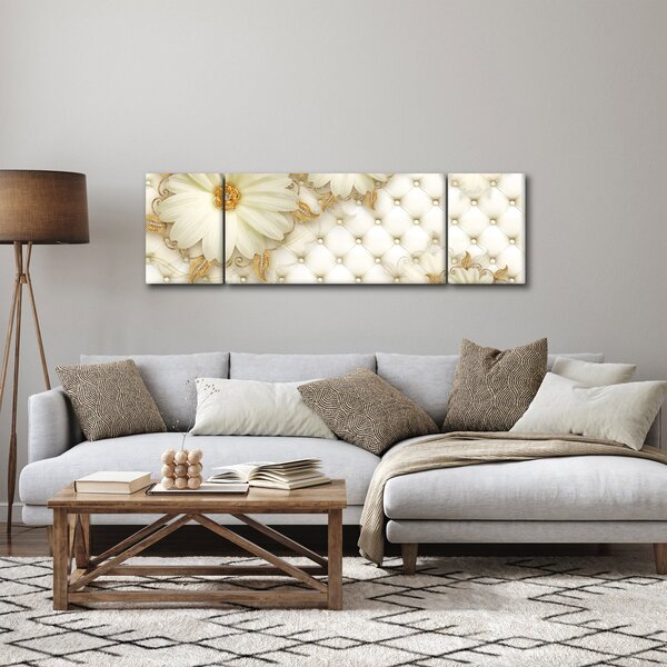 Obraz - Zlatá koláž (170x50 cm)