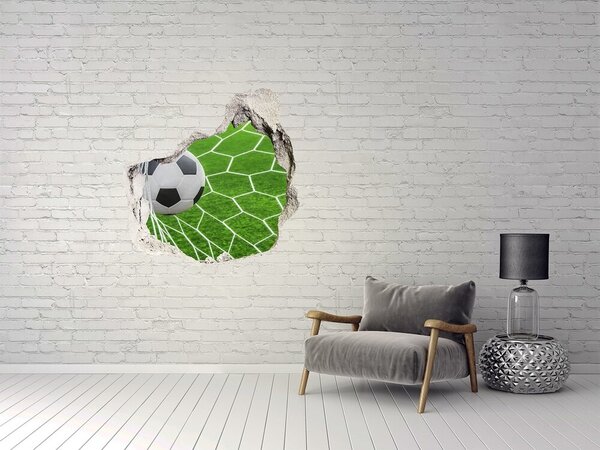 Fototapeta díra na zeď 3D Míč v brance nd-p-52987773