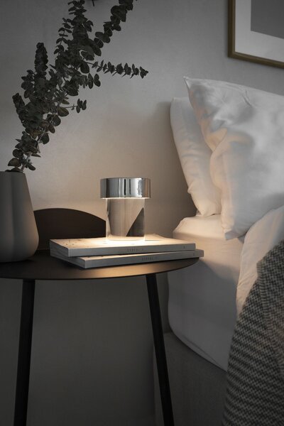 Flos F3694059 Last Order Fluted bateriová lampička leštěná mosaz, 2,5W LED 2700K stmívatelná, výška 14,2cm