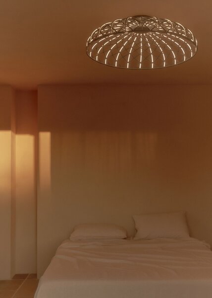 Flos F6393017 Skynest C, béžové stropní svítidlo, 57W LED 2700K stmívatelné, prům. 90,4cm