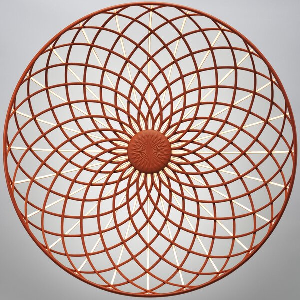 Flos F6392035 Skynest suspension, červené závěsné svítidlo, 78W LED 2700K stmívatelné, prům. 90,4cm