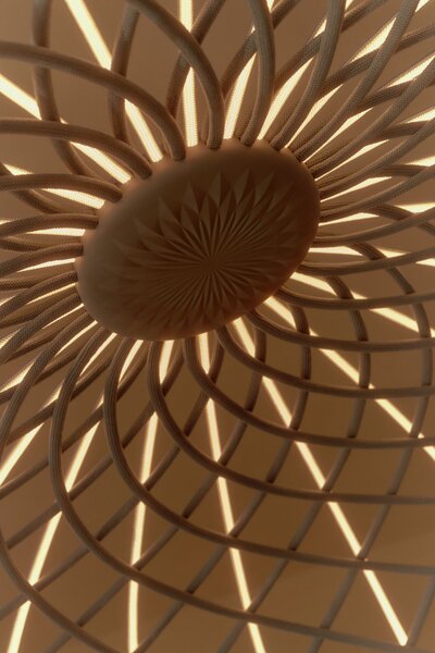 Flos F6393017 Skynest C, béžové stropní svítidlo, 57W LED 2700K stmívatelné, prům. 90,4cm