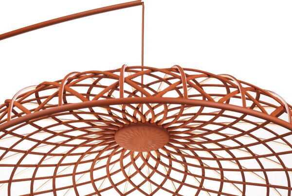 Flos F6394035 Skynest Motion, červené stropní svítidlo, 57W LED 2700K stmívatelné, prům. 90,4cm