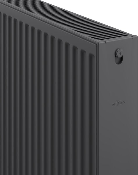 Mexen C22, panelový radiátor 600 x 400 mm, boční připojení, 661 W, antracitová, W422-060-040-66