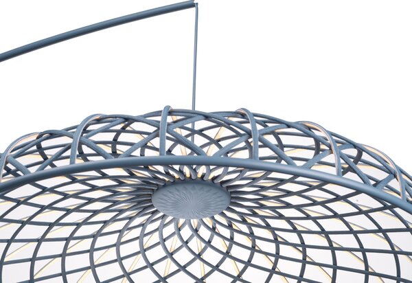 Flos F6394003 Skynest Motion, modré stropní svítidlo, 57W LED 2700K stmívatelné, prům. 90,4cm