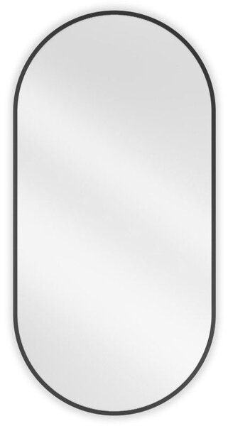 Mexen Loft koupelnové zrcadlo oválné 100 x 50 cm, černý rám - 9851-100-050-000-70