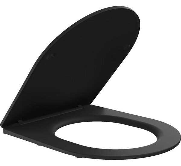 Mexen deska pomalu zavírající slim, duroplast, černá matná - 39224085
