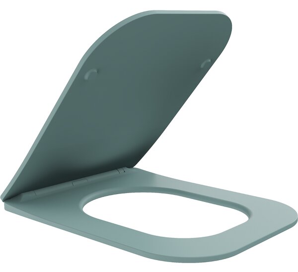 Mexen Teo pomalu klesající sedátko slim, duroplast, světle zelená matná - 39840048