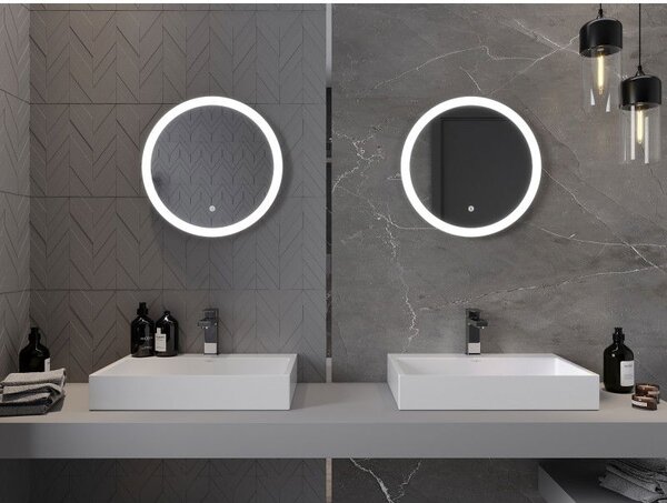 Mexen Oro kulaté podsvícené zrcadlo, kruhové 50 cm, LED 6000K, antifog - 9824-050-050-611-00