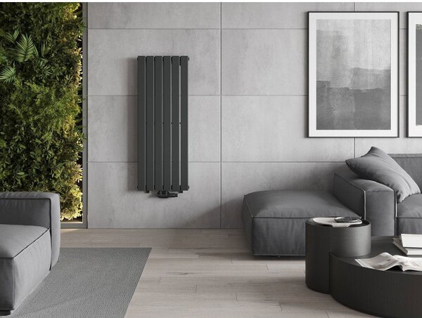 Mexen Boston dekorativní radiátor 1200 x 452 mm, 611 W, antracit - W213-1200-452-00-66
