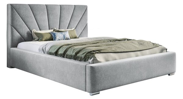 Čalouněná postel BED 9 120x200 světle šedá