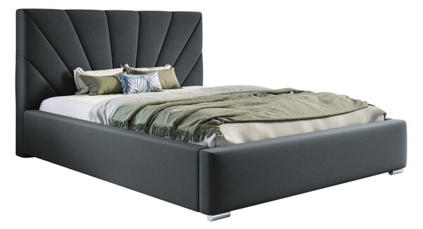 Čalouněná postel BED 9 120x200 tmavě šedá