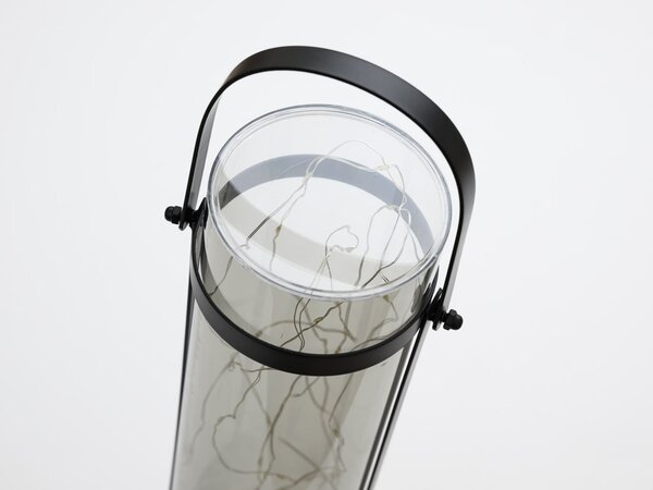 Solární lampa LANTERN GREY 46 cm šedá