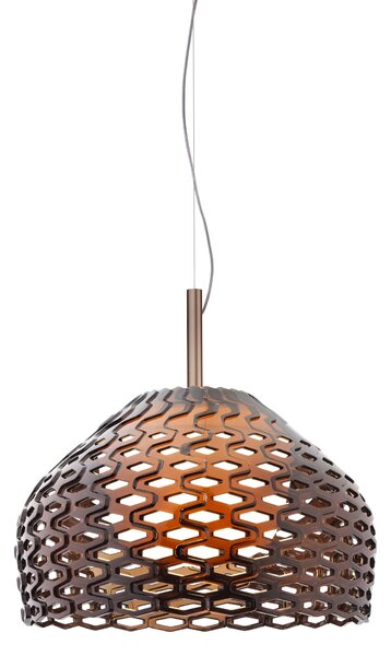 Flos F7766048 Tatou S2, okrově šedý designový lustr, 1x205W E27, prům. 50cm