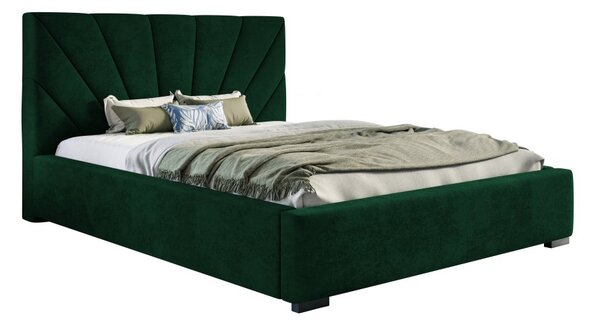 Čalouněná postel BED 9 120x200 tmavě zelená