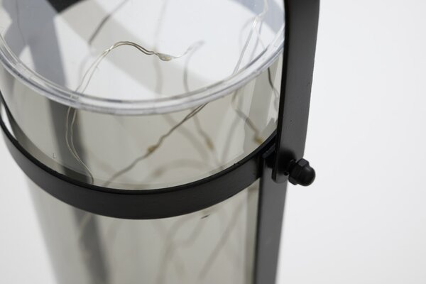 Solární lampa LANTERN GREY 46 cm šedá
