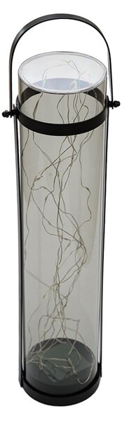 Solární lampa LANTERN GREY 46 cm šedá