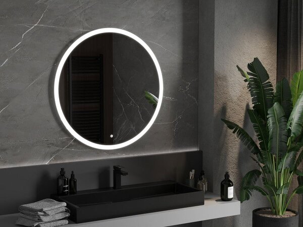 Mexen Oro koupelnové zrcadlo podsvícené, kulaté 90 cm, LED 6000K, proti zamlžení - 9824-090-090-611-00